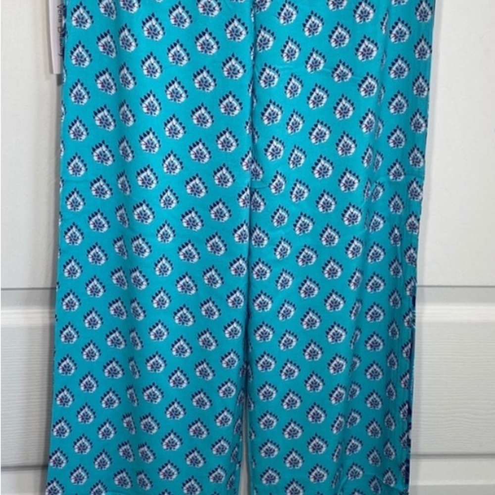 Vera Bradley Aqua Patterned Casual Pants - Picture 4 of 4